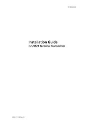 Zenitel U952T Installation Manual