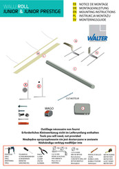 Walter WALU ROLL JUNIOR PRESTIGE Mounting Instructions