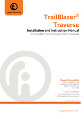 Rugged Interactive TrailBlazer Traverse XL Insert Installation And Instruction Manual