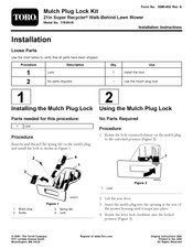 Toro Super Recycler 115-8416 Installation Instructions Manual
