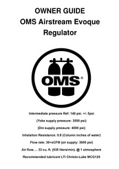 OMS Airstream Evoque Regulator Owner's Manual