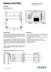 Cedes Safety Unit FSS Installation Manual