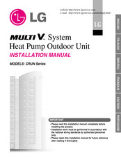 LG Multi V CRUN Series Installation Manual
