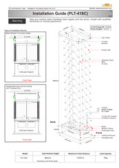 Remaco PLT-418C Installation Manual