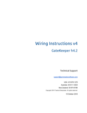 Gym Master GateKeeper h4.2 Wiring Instructions