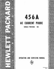 HP 456A Operating And Servicing Manual