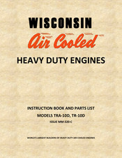 Wisconsin Air Cooled TR-10D Instruction Book And Parts List