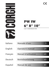 Corghi PW IW 10 Manual