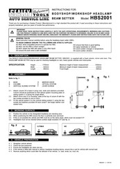 Sealey Auto Service Series Instructions Manual