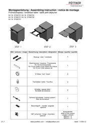 Pottker 57060701 Assembling Instruction