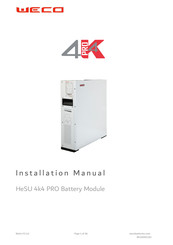 Weco HeSU 4k4 PRO Instruction Manual