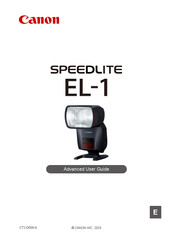 Canon SPEEDLITE EL-1 Advanced User's Manual