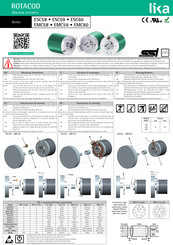 Lika ESC59 Series Mounting Instructions