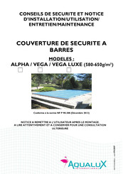 AQUALUX VEGA LUXE User Manual