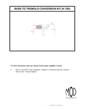 Mod K-700 Instructions Manual
