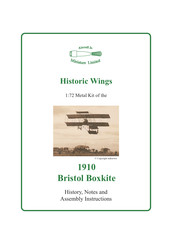 Aircraft in Miniature Limited Historic Wings Bristol Boxkite 1910 Assembly Instructions Manual