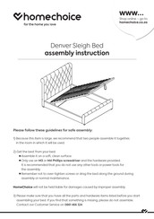 Homechoice Denver Assembly Instruction Manual