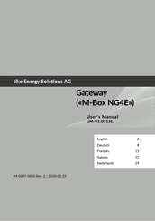 tiko Energy Solutions M-Box NG4E User Manual