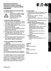 Eaton E5024E0432 Operating Instructions Manual