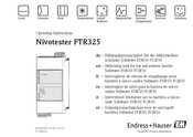 Endress+Hauser Nivotester FTR325 Operating Instructions Manual