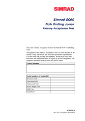 Simrad SC90 Factory Acceptance Test