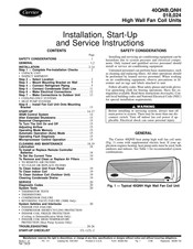 Carrier 40QNH024 Installation, Start-Up And Service Instructions Manual