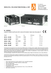 Delta Elektronika M 24-20 HE Manual
