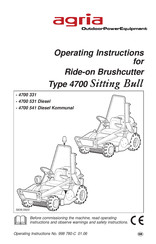 Agria 4700 531 Operating Instructions Manual