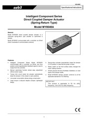 Azbil MY8045A Specifications & Instructions