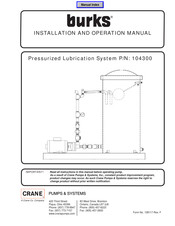 Burks 104300 Installation And Operation Manual