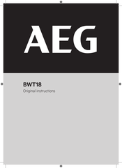AEG BWT18 Original Instructions Manual