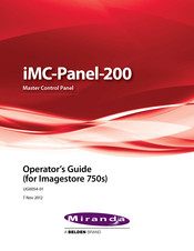 Belden Miranda iMC-Panel-200 Operator's Manual