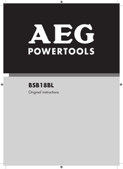 Aeg BSB18BL Original Instructions Manual