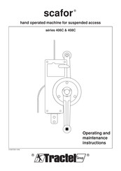 Tractel Group scafor 408C Series Operating And Maintenance Instructions Manual