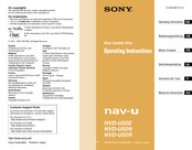 Sony NVD-U02N Operating Instructions Manual