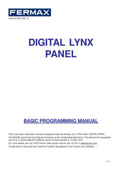 Fermax Lynx Series Programming Manual
