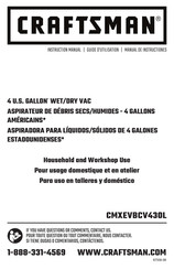 Craftsman CMXEVBCV430L Instruction Manual