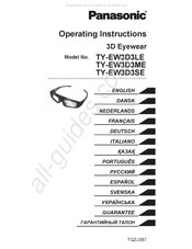 Panasonic TY-EW3D3LE Operating Instructions Manual