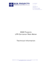 BGB Projects LPR Technical Information