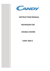 Candy CDNF 3800 E Instruction Manual