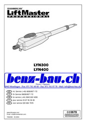 Chamberlain LiftMaster PROFESSIONAL LYN400 Instructions Manual
