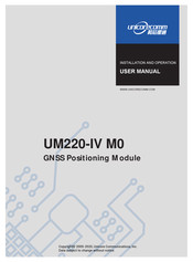UNICORECOMM UM220-IV M0 Installation And Operation User Manual