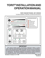 Donaldson Torit Checker SDF Operation Manual