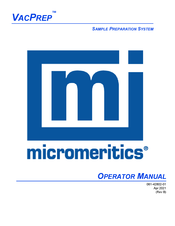 Micromeritics VacPrep Operator's Manual