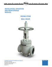 DHV RISING STEM Installation, Operation And Maintenance Manual