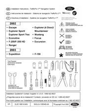 Ford Mercury TrafficPro II Installation Instructions Manual