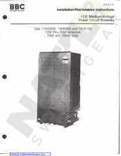 BBC 15HK500 Installation & Maintenance Instructions Manual