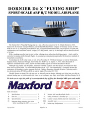 Maxford USA DORNIER DO X Manual