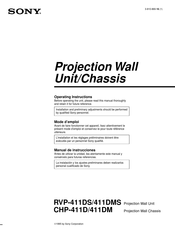 Sony CHP-411D Operating Instructions Manual