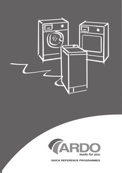 Ardo TLN126SW Quick Reference Programmes